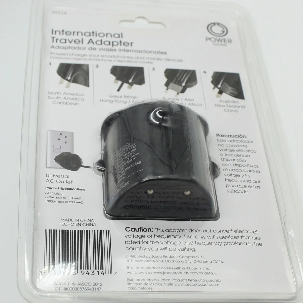 Universal International‎ Travel Adapter Worldwide AC Power Plug Converter New